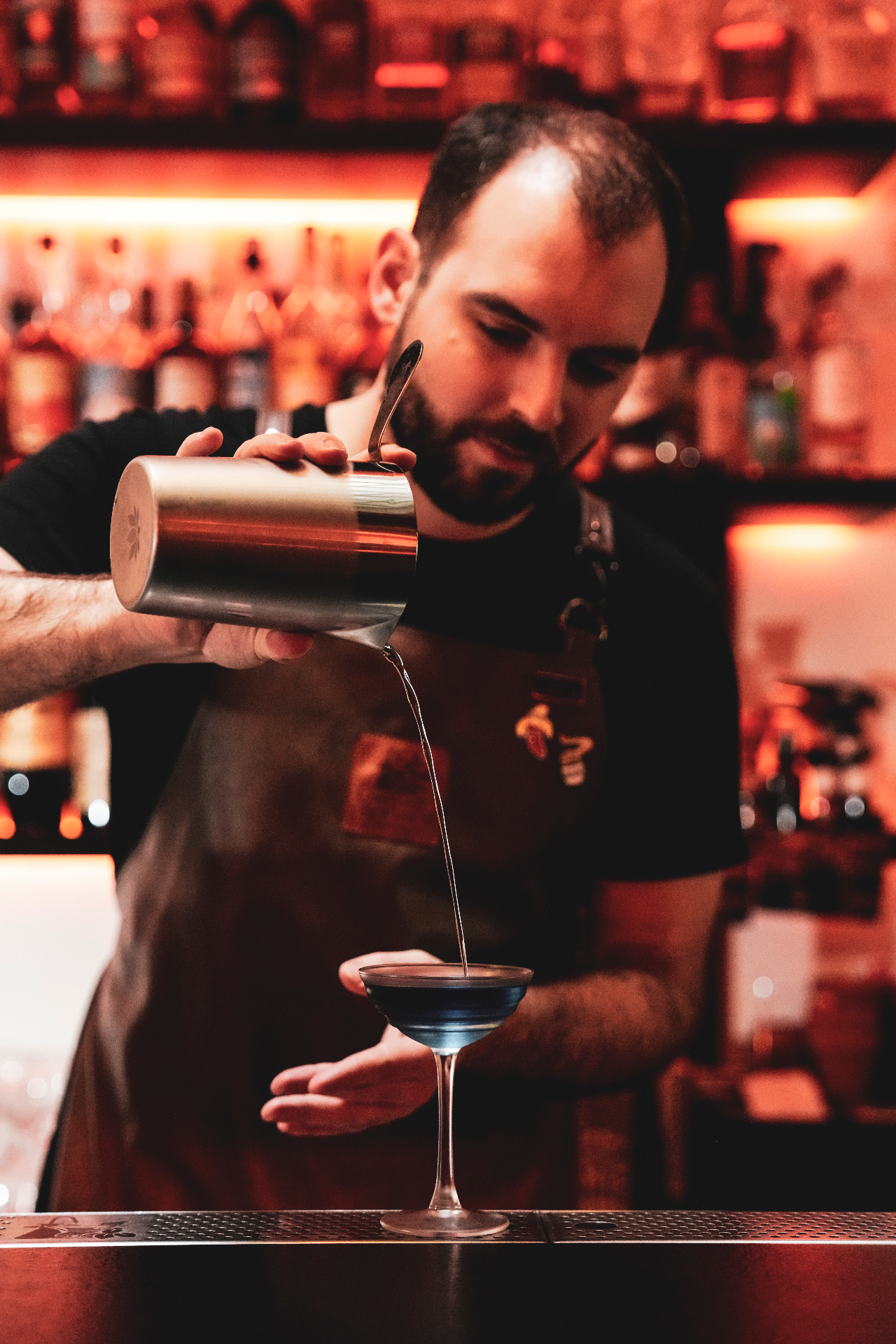 Larry Godefroid, Beste Bartender van België 2024, aan het werk