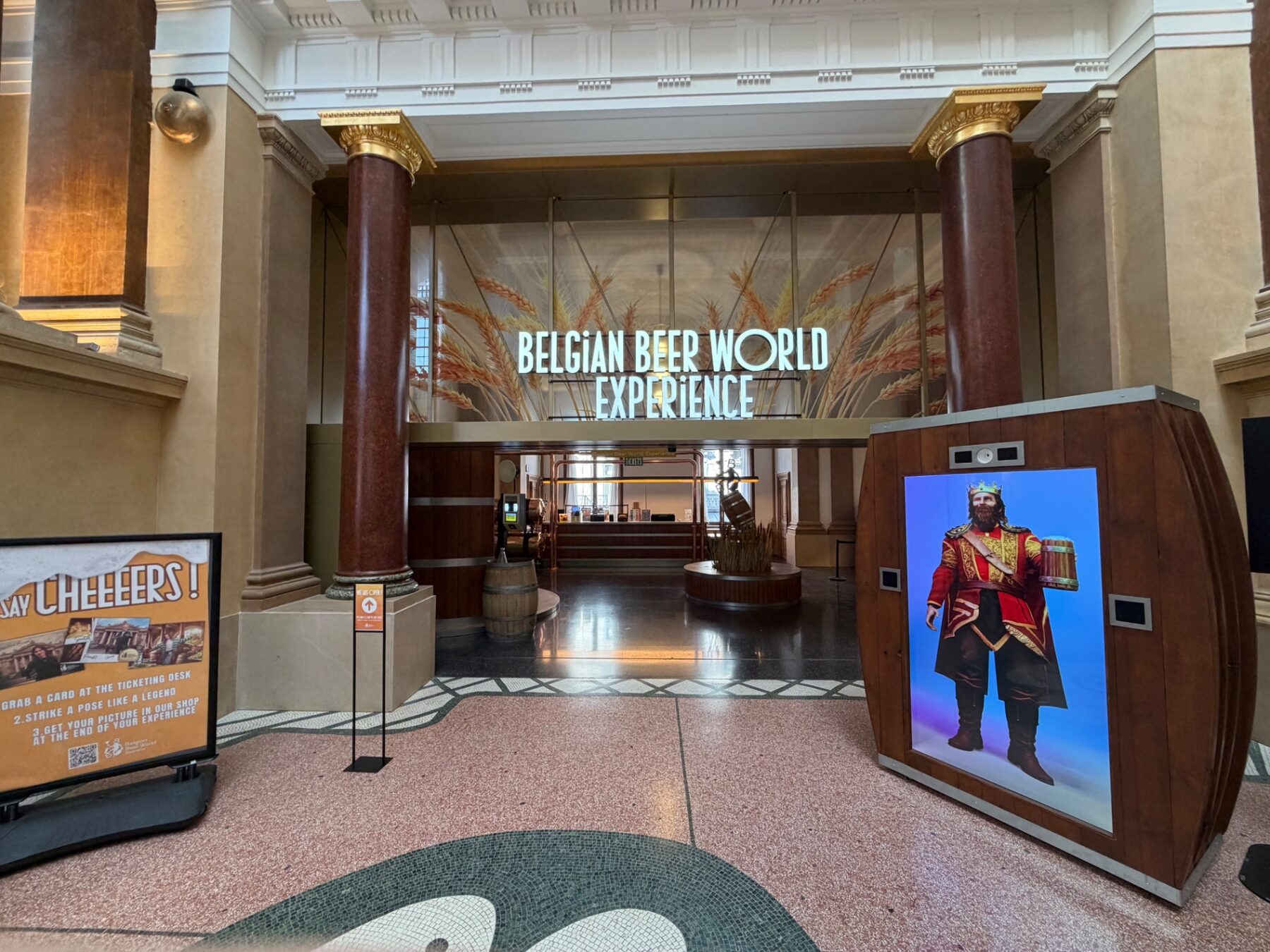 Entrée du Belgian Beer World Experience à la Bourse de Bruxelles