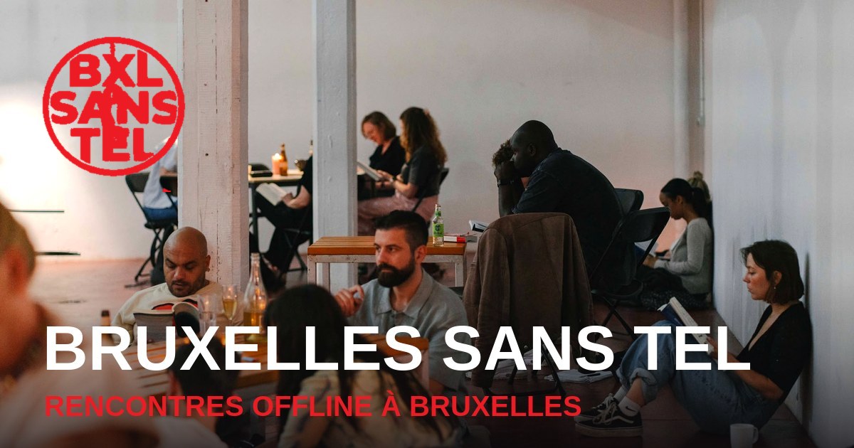 Une soirée « Bruxelles sans tel » : lecture, silence et conversations, sans écrans