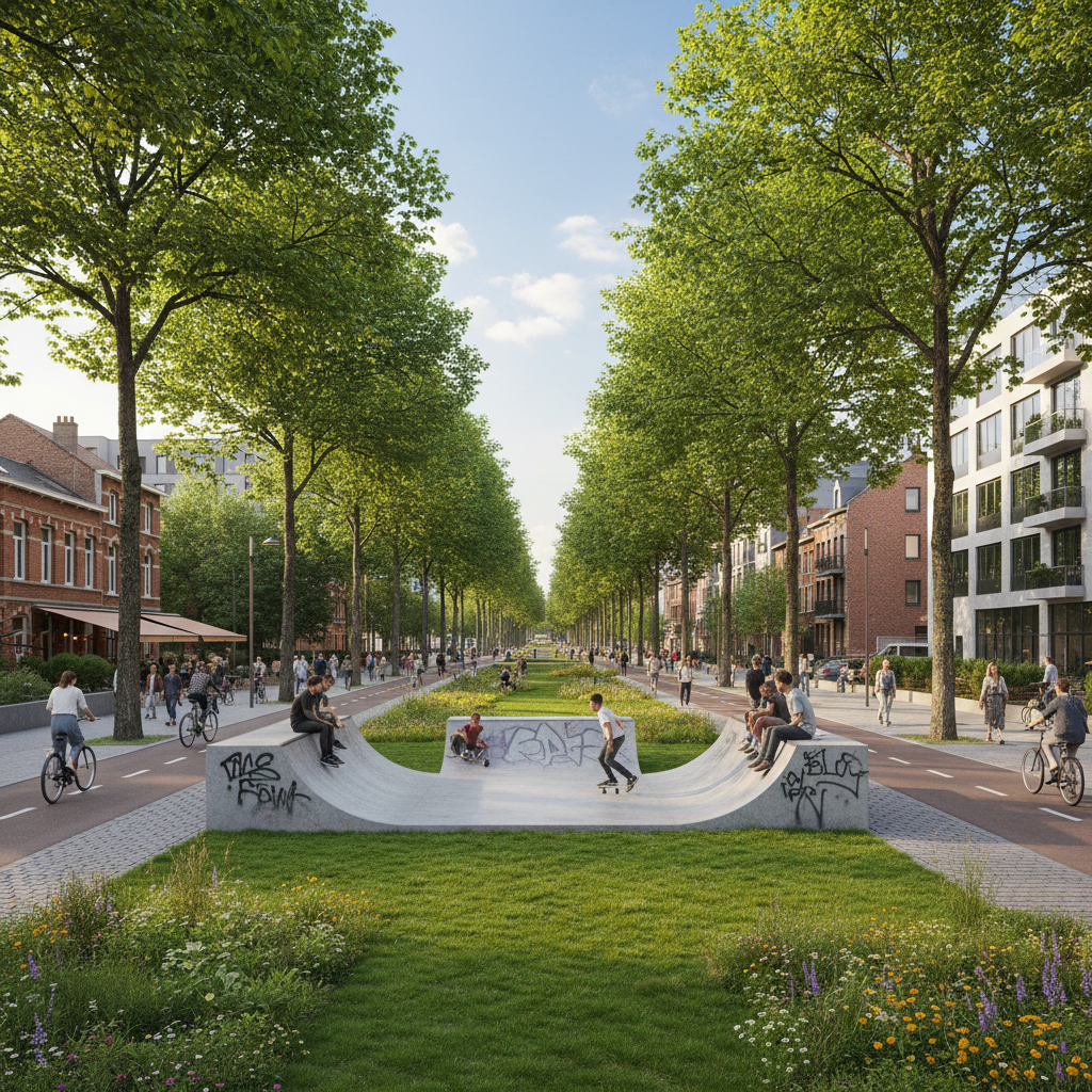 Plus de verdure et de loisirs: l'avenue des Croix du Feu fait peau neuve — Bruxelles