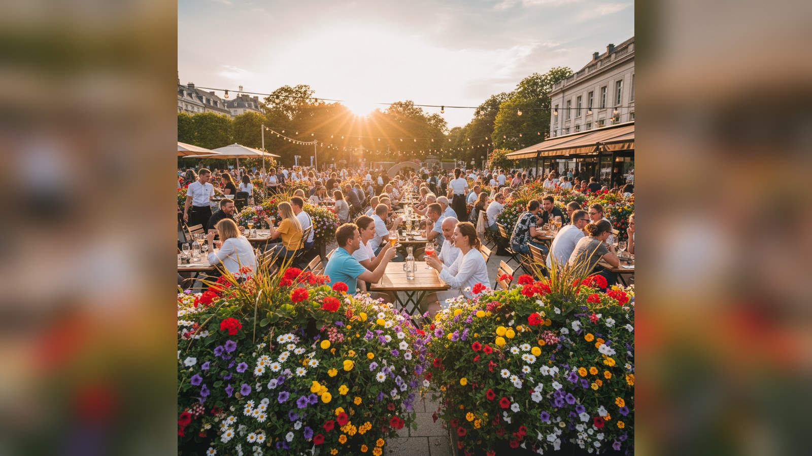 De zomer komt naar Brussel: geniet van de zon en 30°C! AI-illustratie bij het artikel « De zomer komt naar Brussel: geniet van de zon en 30°C! »