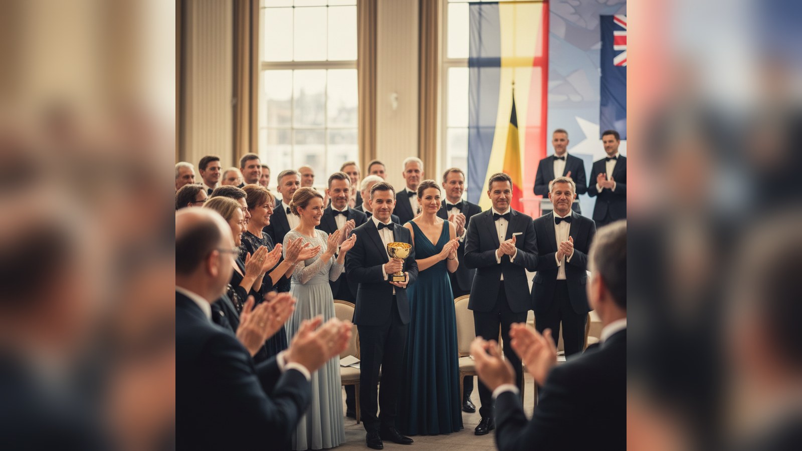 AI-illustratie bij het artikel « Van Brussel tot Canberra: deze 6 Belgen blinken uit in Australië »