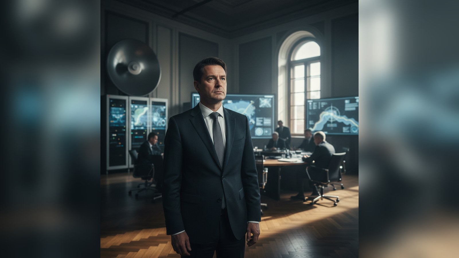 AI-illustratie bij het artikel « Geen onderzoek naar anti-drone aankoop: wat nu voor transparantie? »
