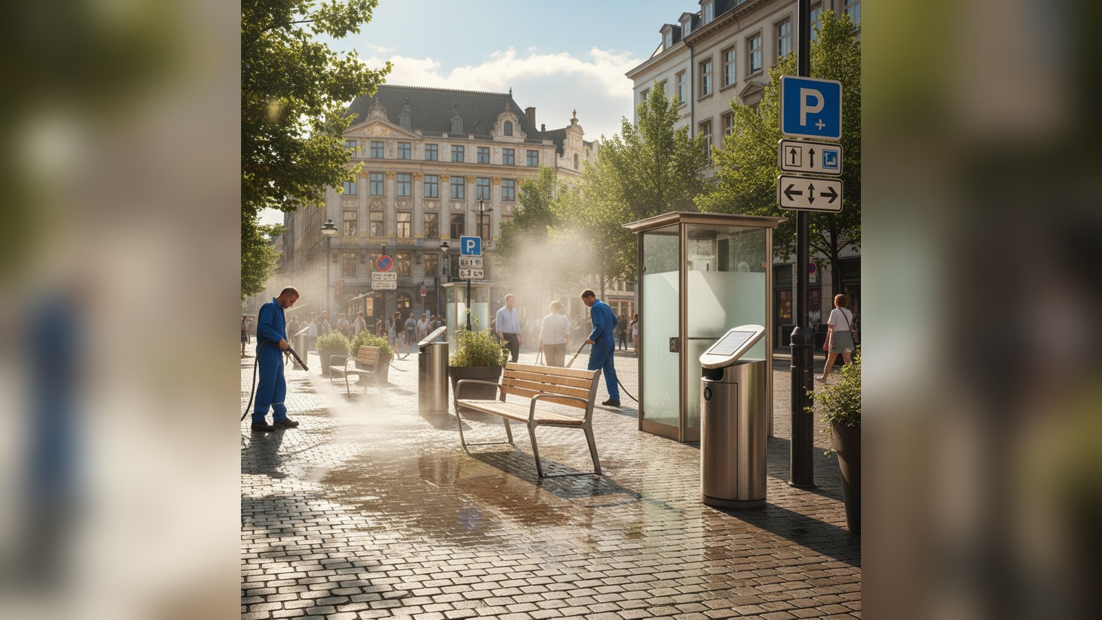Een frisse start voor Brussel: zo geeft stoom de stad haar glans terug AI-illustratie bij het artikel « Een frisse start voor Brussel: zo geeft stoom de stad haar glans terug »