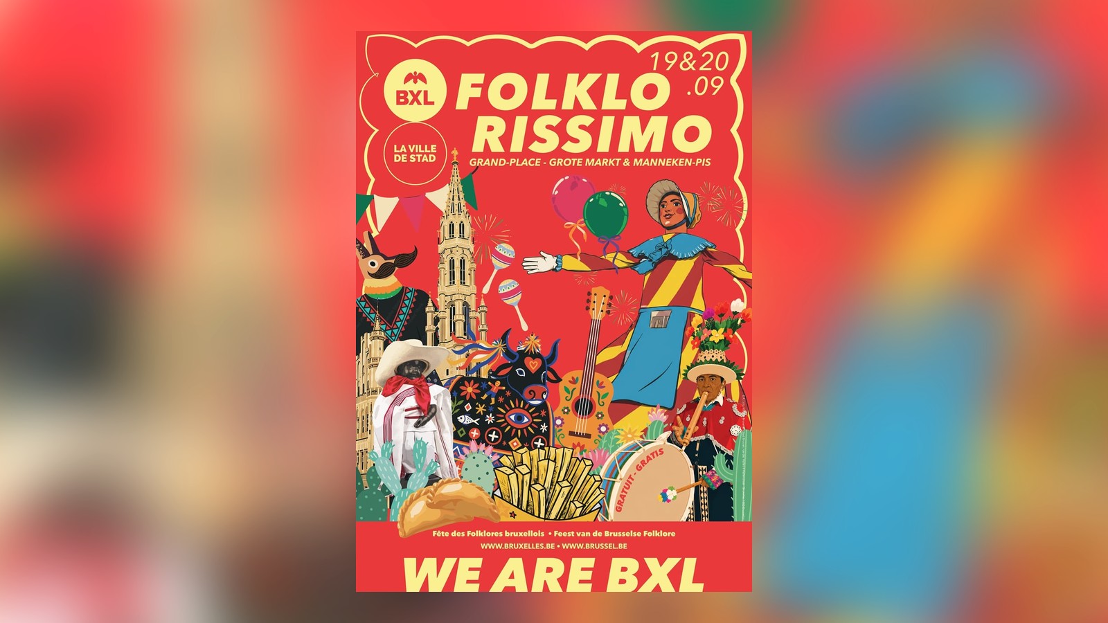 Folklorissimo et les chevaliers de Forest : le week-end le plus joyeux de la rentrée Affiche officielle colorée de Folklorissimo 2026, fête des folklores bruxellois sur la Grand-Place les 19 et 20 septembre