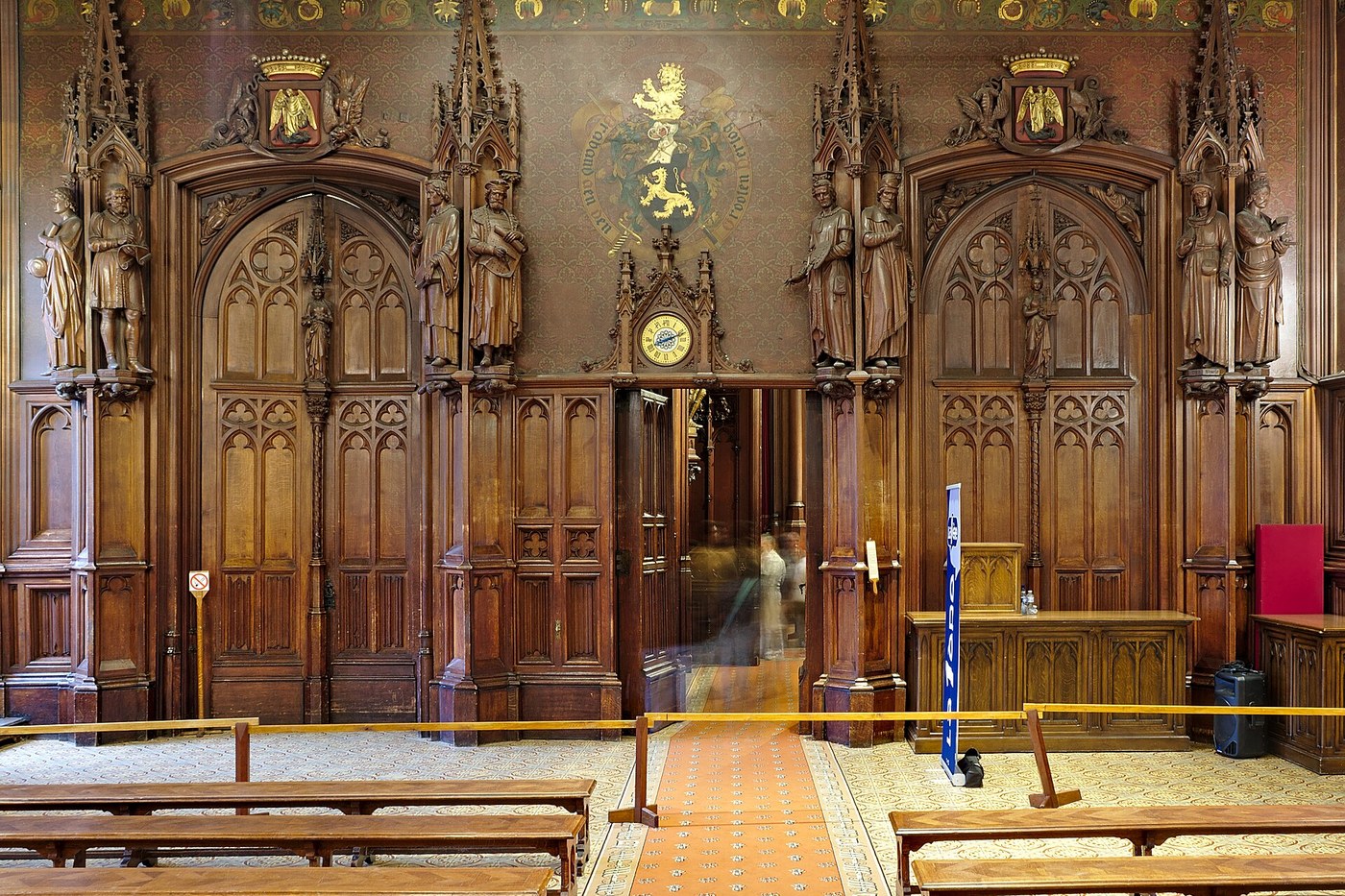Salle gothique boisée de l’Hôtel de ville de Bruxelles, Grand-Place