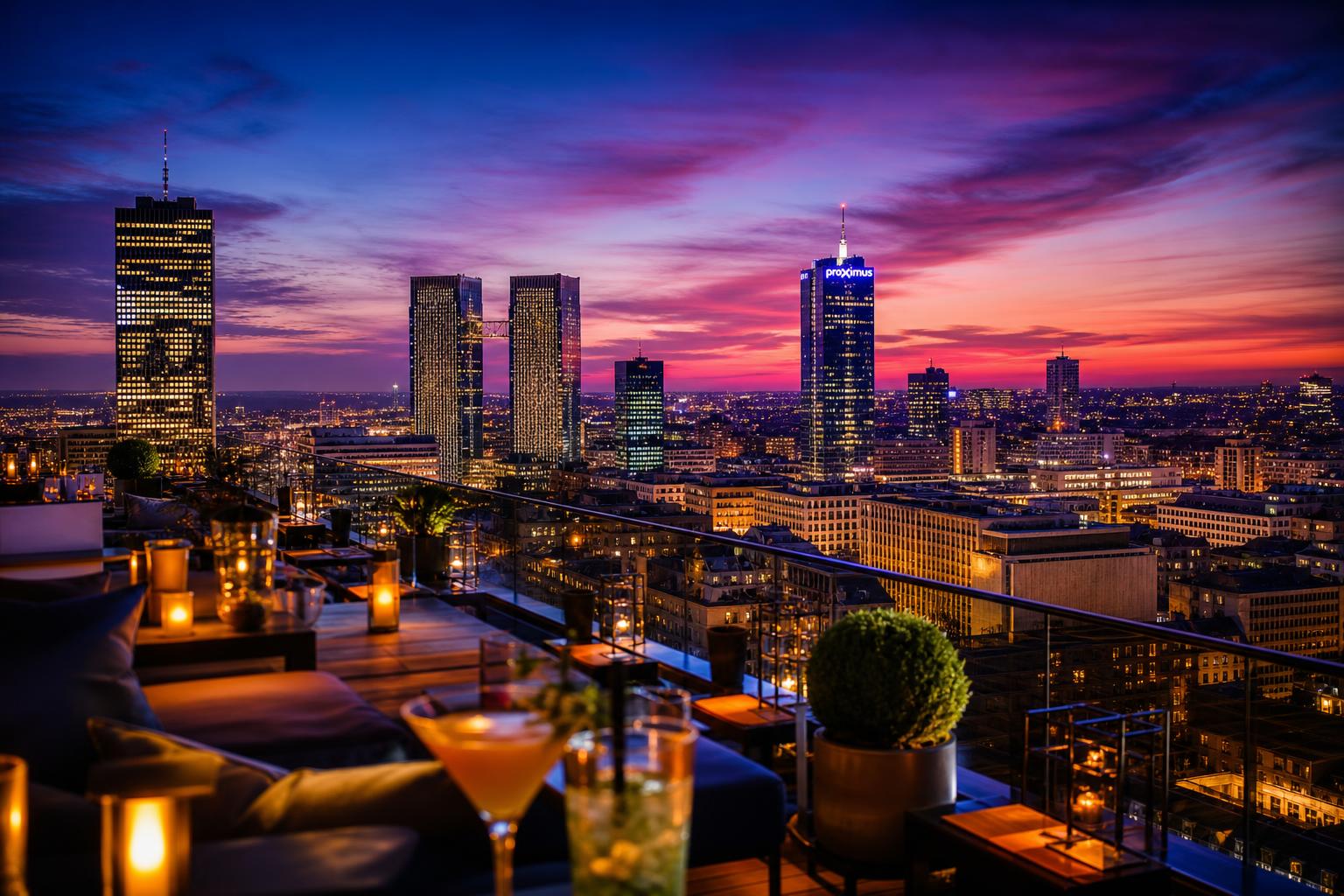 Ce lundi soir, le ciel de Bruxelles nous appartient au rooftop LILA 29 — Bruxelles