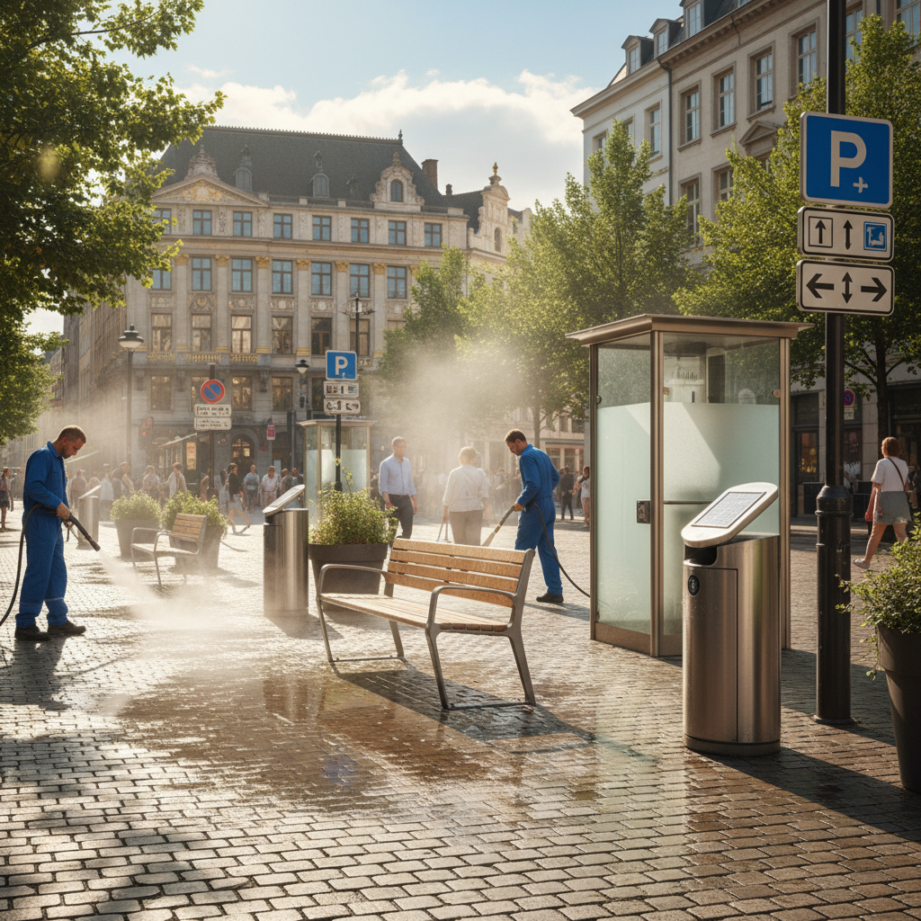 Avant l'été, le centre de Bruxelles s'offre un coup d'éclat à la vapeur — Bruxelles