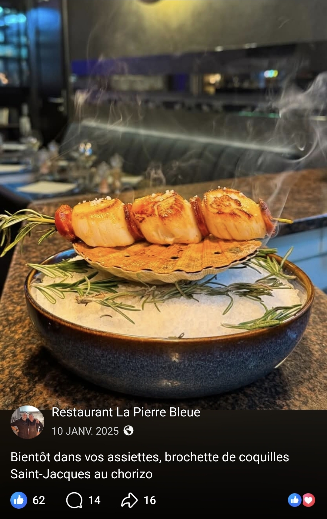 Brochette de coquilles Saint-Jacques au chorizo