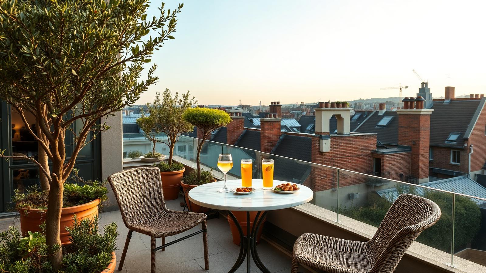 Casa Alta, le rooftop méditerranéen du Viage face aux toits de Bruxelles