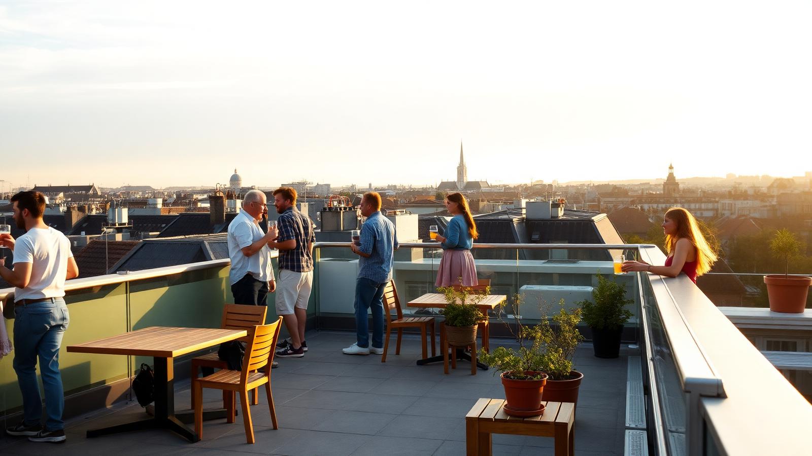 Rooftop 58, la terrasse panoramique au sommet de Brucity à Bruxelles Rooftop 58, la terrasse panoramique au sommet de Brucity à Bruxelles